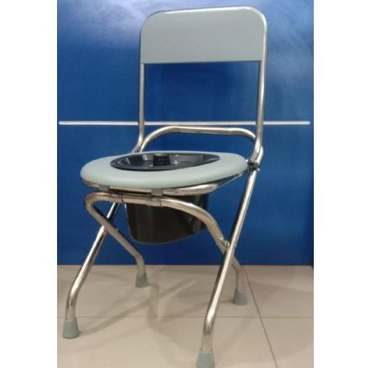 PROMO Kursi Toilet Commode Chair BESI & STAINLESS / Kursi BAB Toilet Wanita Hamil Lanjut Usia / WC d