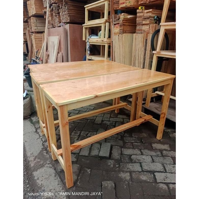 SWALLOWTAIL- meja makan 100x40x75cm jati belanda