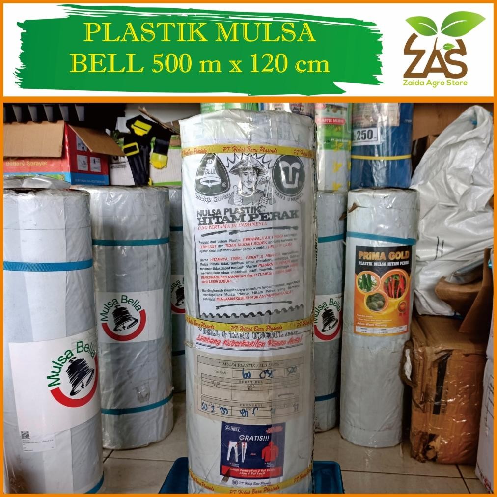 LEGOLANT- PLASTIK MULSA HITAM PERAK PERTANIAN - BELL 500M