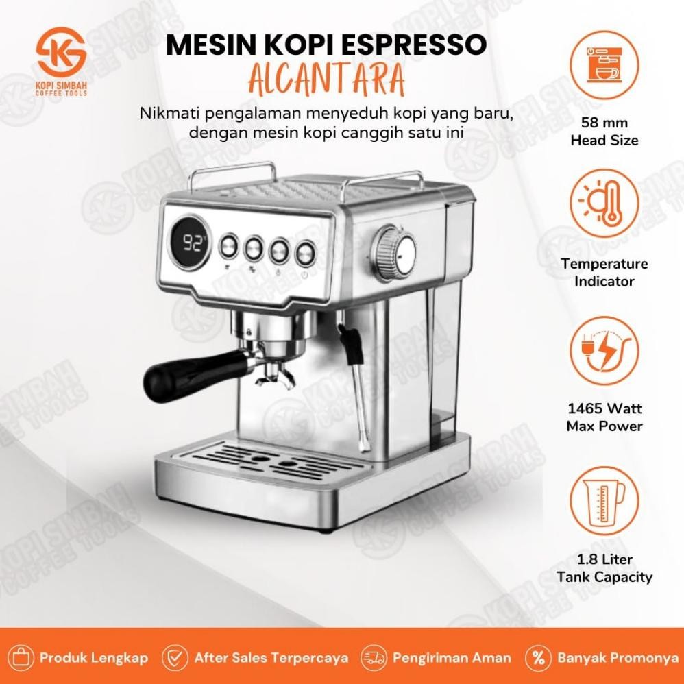 SWALLOWTAIL- Mesin Espresso GUSTINO ALCANTARA Alat Seduh Pembuat Kopi Espreso Coffee Maker Machine e