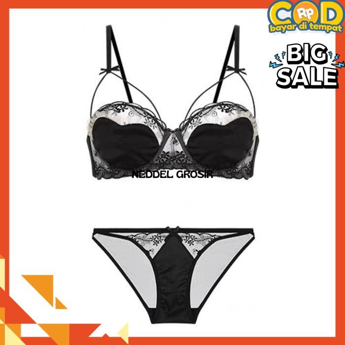 BRA SET PUSH UP KAWAT G STRING WANITA BIKINI  BY NEDDEL GROSIR