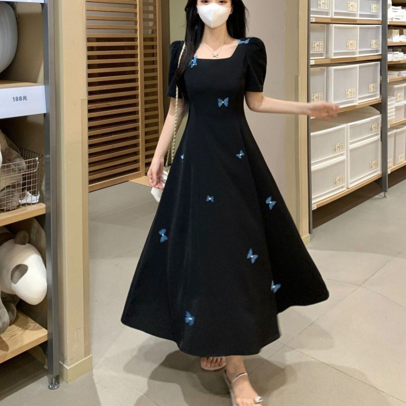 【COD】Gaun Ukuran Besar Gaun Peri Formal Ramping Kupu-kupu 3D High-end Lengan Puff