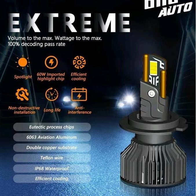 DF242>> LAMPU LED MOBIL H11 OTTO T55 SERIES 55 WATT
