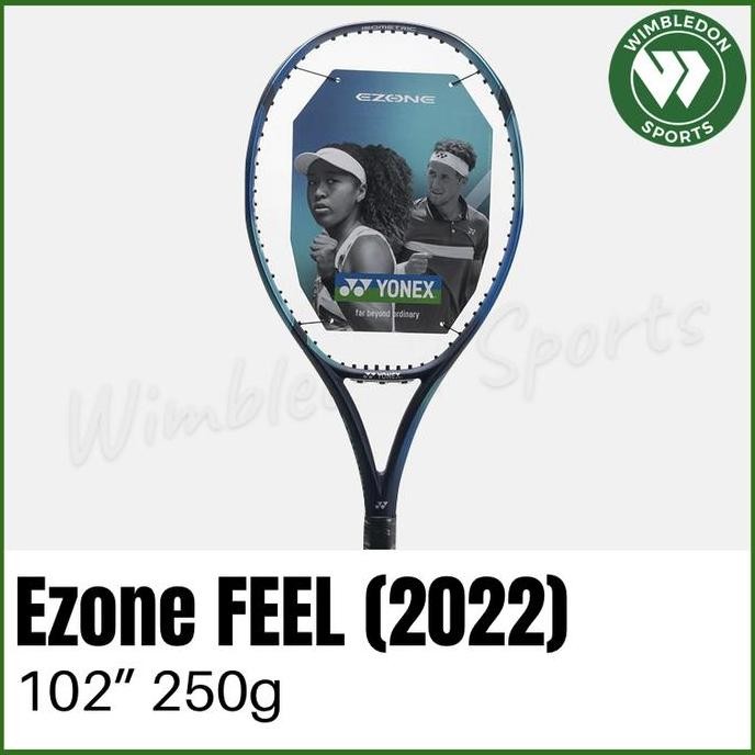 TERMURAH - Raket Tenis Yonex EZONE FEEL 2022 / Raket YONEX EZONE Feel Sky Blue
