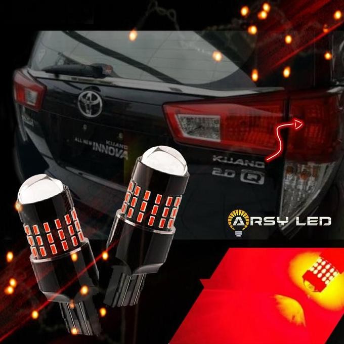 DF340>> Lampu Rem Innova Reborn Freed LED T20 4 kawat CK wiring Anti Konslet