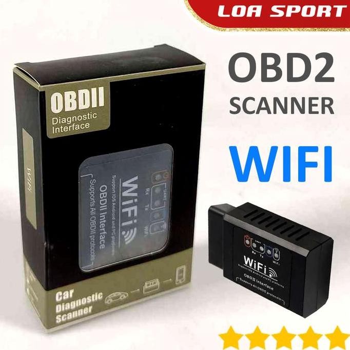 DT59 >> OBD Scanner OBD2 ELM327 WIFI Alat Scan Mobil Car Diagnostic Scanner