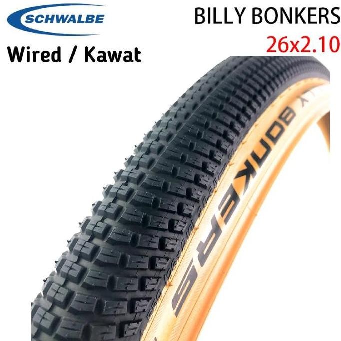 Promo Tire Schwalbe Billy Bonkers 26 x 210 Wired Kawat Tanwall - Ban Luar 26 x 2.10 Schwalbe Billy B