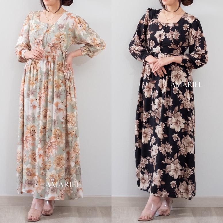 Flash Sale Amariel Tulsa Dress Daster Nyaman Bumil Busui Friendly ,,