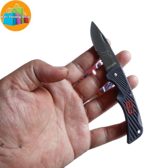 DB66>> Pisau mini lipat GB 115 pocket/pisau kecil/pisau survival/pisau lipat