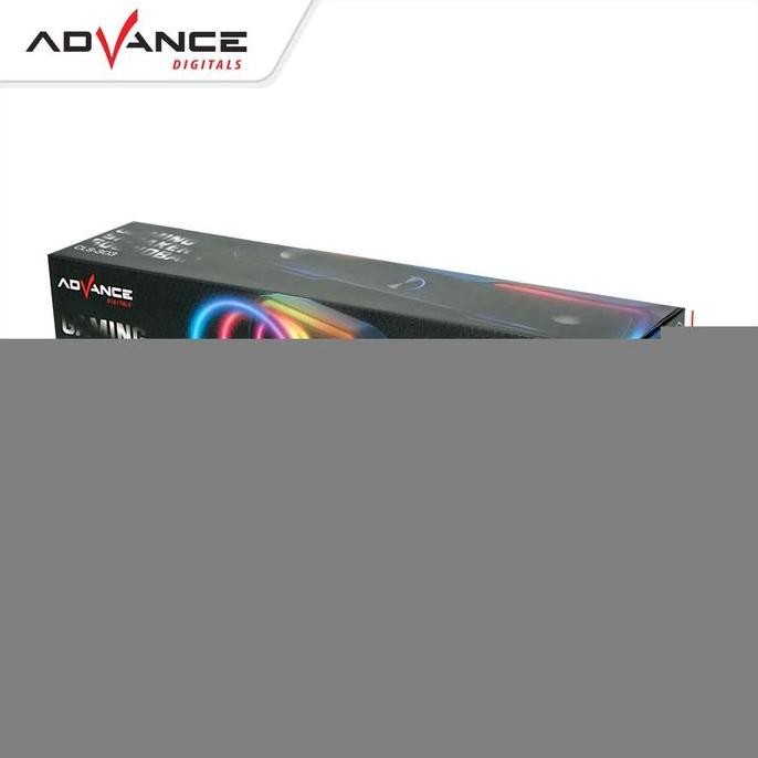 DF309>> Speaker Gaming PC Advance CLS303 Soundbar Speaker RGB Backlit Touch Lamp Led Laptop Tv Bass 
