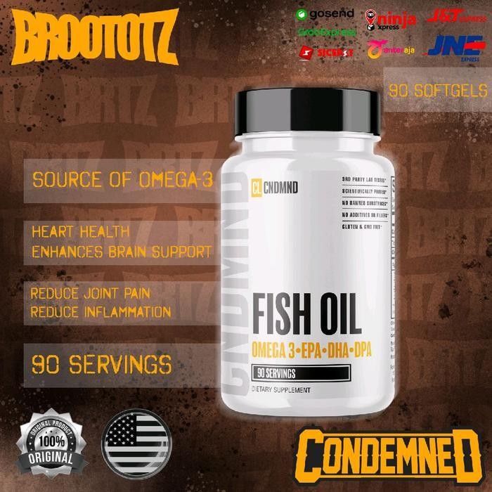 CONDEMNED Fish Oil 90 Servings 90 Softgels Omega-3 Brain Support Suplemen Gym Suplemen Fitness Suple