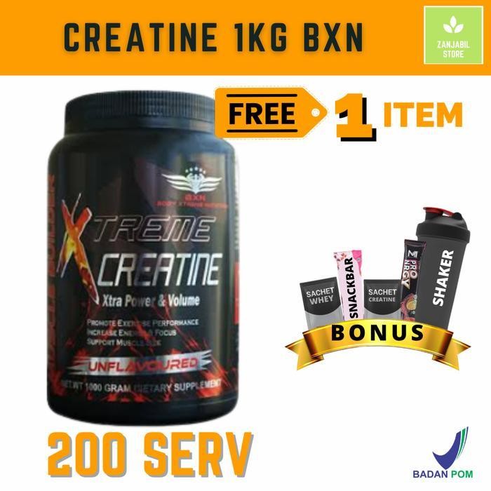 bxn creatine 1kg 1000 gram / 300 gram / 150 caps