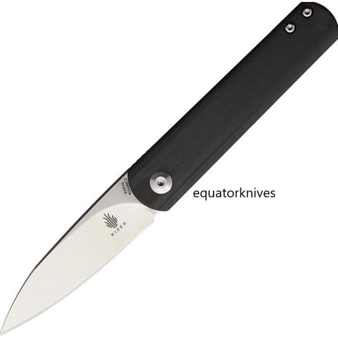 Ki3499C2 Kizer Cutlery Feist Framelock Cf Stonewash Finish Cpm S35Vn