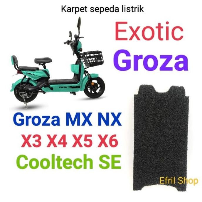 Karpet Sepeda Listrik Exotic Groza Mx X3 X4 X5 X6 Cooltech Se