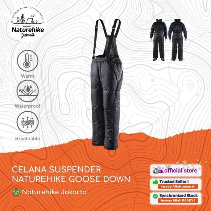 Celana Suspender Goose Down Naturehike Nh20Fs034 Bulu Angsa Hiking