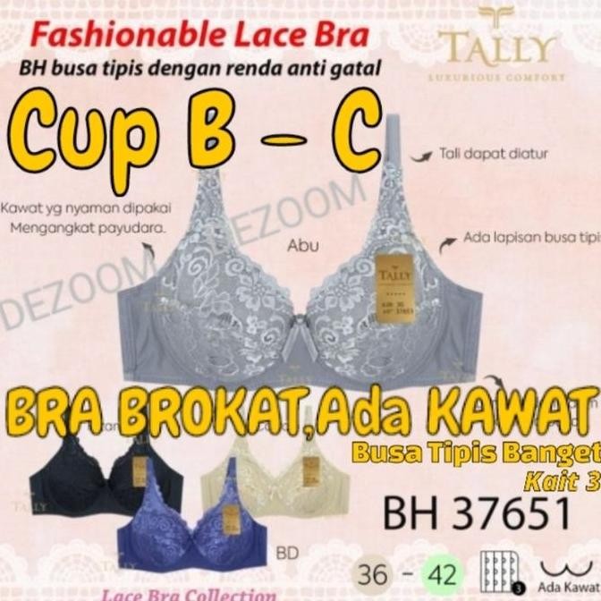 Bra Brokat Berkawat Tally 37651 Cup B-C