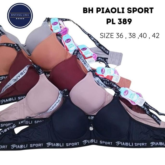 Bh Bra Piaoli Cup Besar | Bh Wanita Kait 3 | Sport | Tanpa Kawat Jumbo