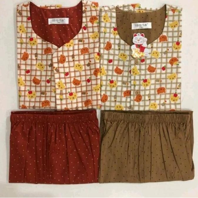 Piyama Niqta Size L ( Bb 68 - 75 Kg ) Katun