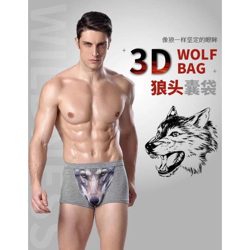 X-Men 3D Wildlife Sexy Underwear Pakaian Dalam Sexy Pria