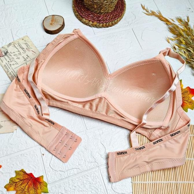Bra Tanpa Kawat Busa Cup D Sorex 17233 Size 36-42 Bra Supersoft Sorex
