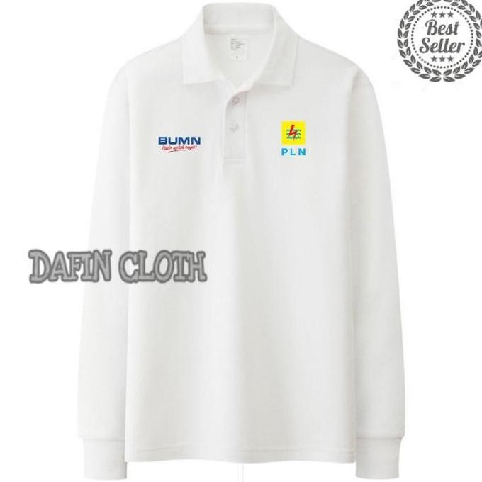 DF285>> Kaos Kerah Pria Polo shirt Lengan Panjang Listrik BUMN PLN