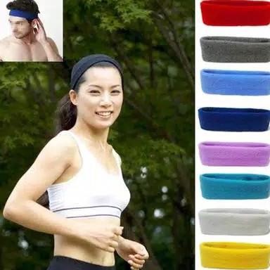 HEADBAND SPORT PRIA DAN WANITA POLOS