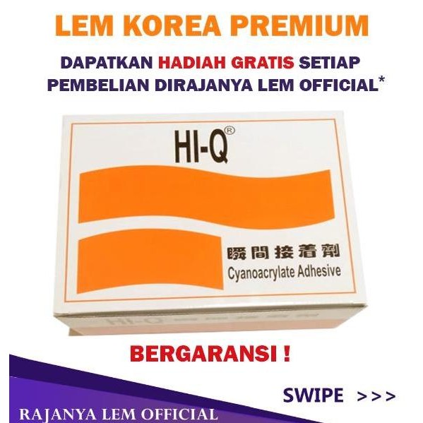 Promo Lem korea premium HI-Q / Lem tetes korea hi q / lem setan HI-Q lemajaib COD