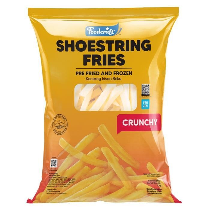 Foodcraft Kentang Goreng Frozen 1kg - Shoestring - Crinkle Cut - Straigh Cut / French Fries