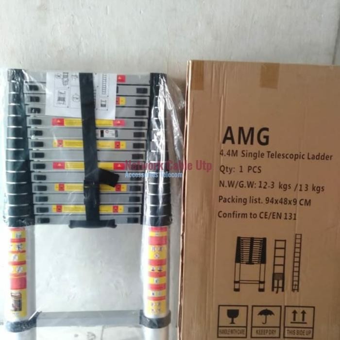 Tangga Telescopic 4.4meter/tangga lipat aluminum telescopic