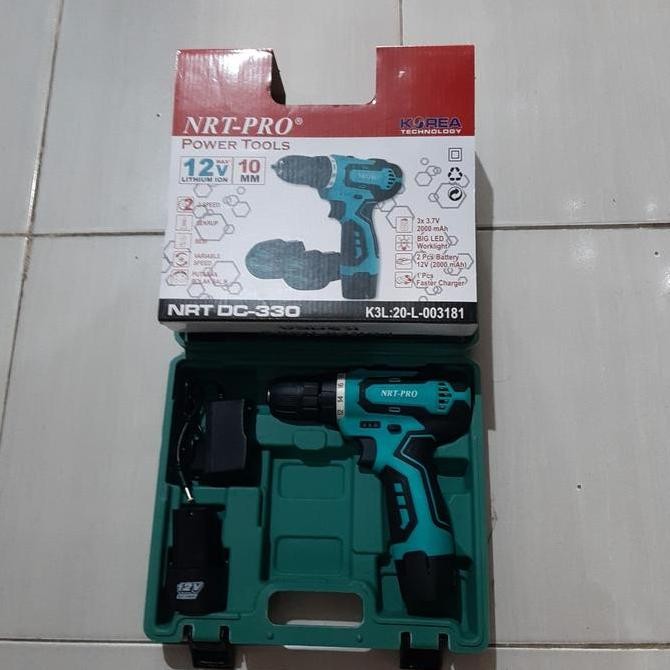 mesin bor codles batrey 12volt nrtpro