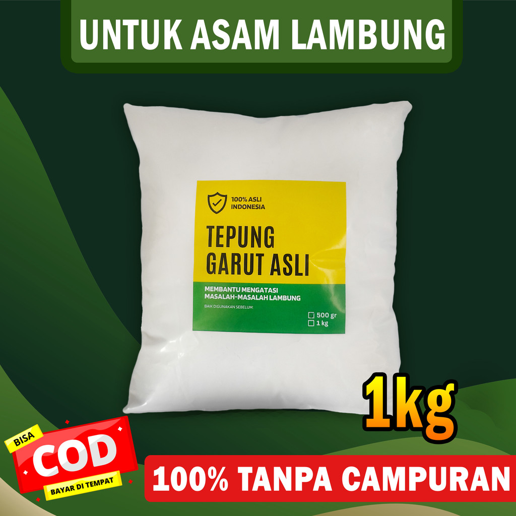 Tepung Pati Garut 1kg Untuk Asam Lambung / Pati Garut / Tepung Garut / Tepung Pati Irut / Pati Garut
