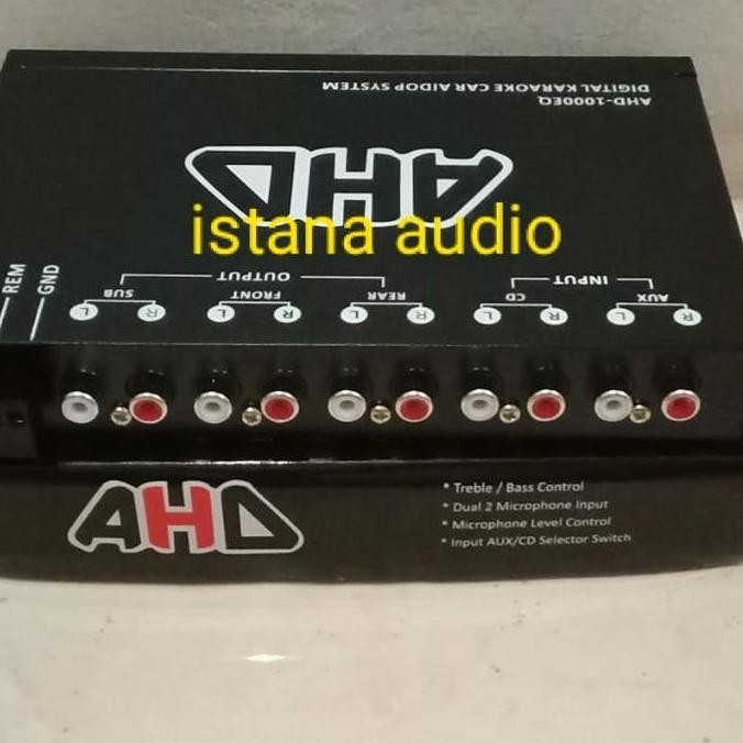 Pre Amp Parametrik Ahd-1000Eq Karaoke With Subwoofer Suara Jernih