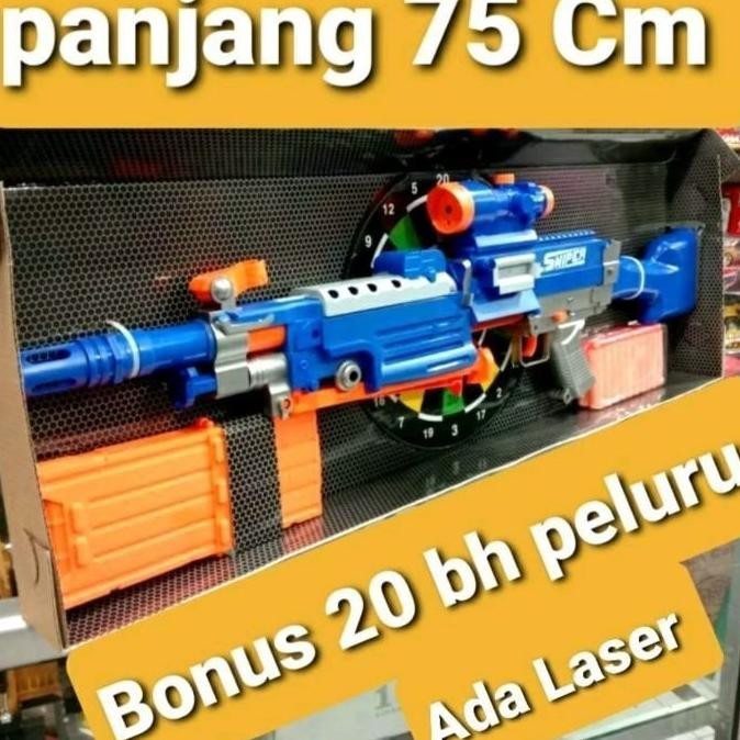 Promo Nerf asli murah semi auto 7004 pistol tembakan peluru busa soft bullet COD