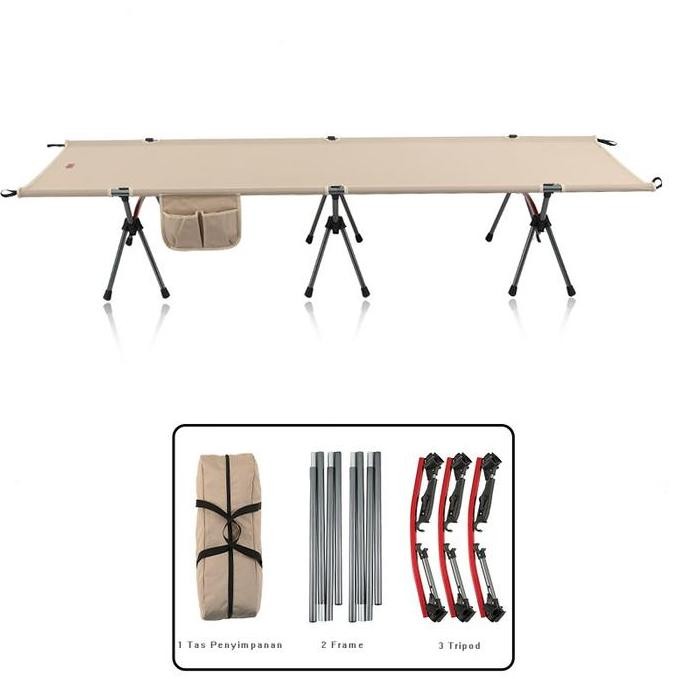 ALLTREK Folding Bed INVENA Velbed Lipat Camping Portable