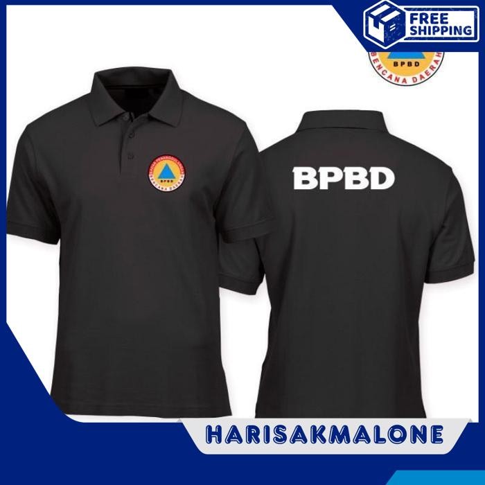 OBRAL DISKON KAOS POLO SHIRT TSHIRT BAJU KERAH DISTRO BPBD INDONESIA POLOS CUSTOM PRIA WANITA KEREN 