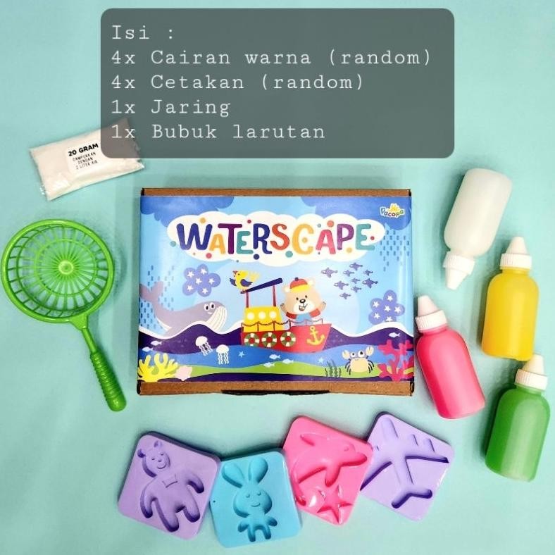 Salt [Pacopa] Mainan Edukasi Waterscape Mainan Jelly Ajaib Diy Tre-57