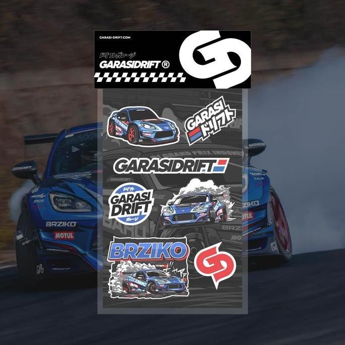 BEST SELLER GARASI DRIFT STICKER PACKAGE BRZIKO IN ACTION 