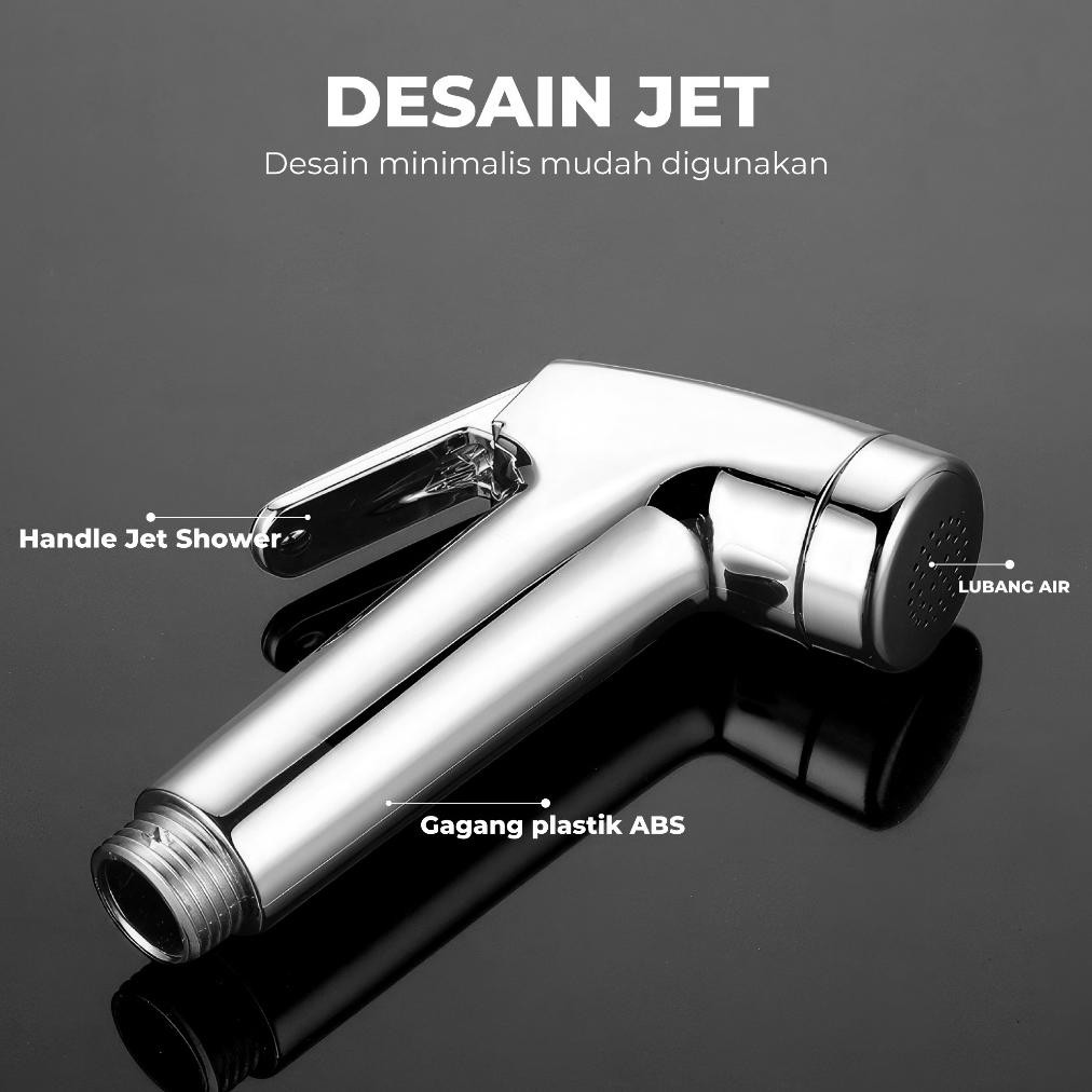 Baru - Jet Shower Kloset Stainless Jet Shower Kamar Mandi Semprotan Toilet Duduk Jet Shower Kloset ~