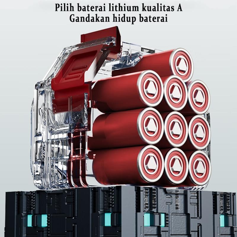 Kirim 2 bateraiKUALITAS JERMAN BAIPUXI 588V/1090V Mesin Pemotong Rumput Daya tinggi 10 baterai dapat