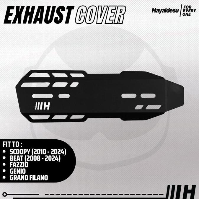 Promo Hayaidesu Exhaust Cover Scoopy Tameng Pelindung Knalpot Scoopy Fi Cod