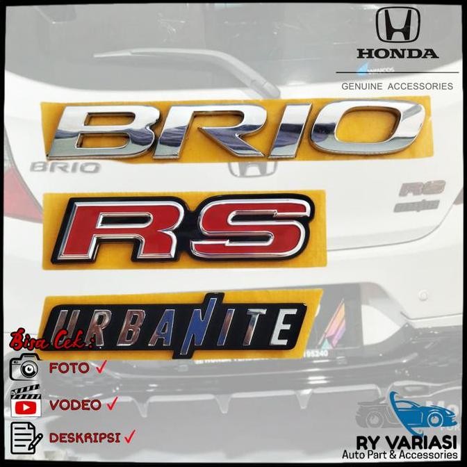 BEST SELLER EMBLEM BRIO ORIGINAL/ HONDA BRIO RS 2018/ HONDA BRIO URBANITE/URBANITE 
