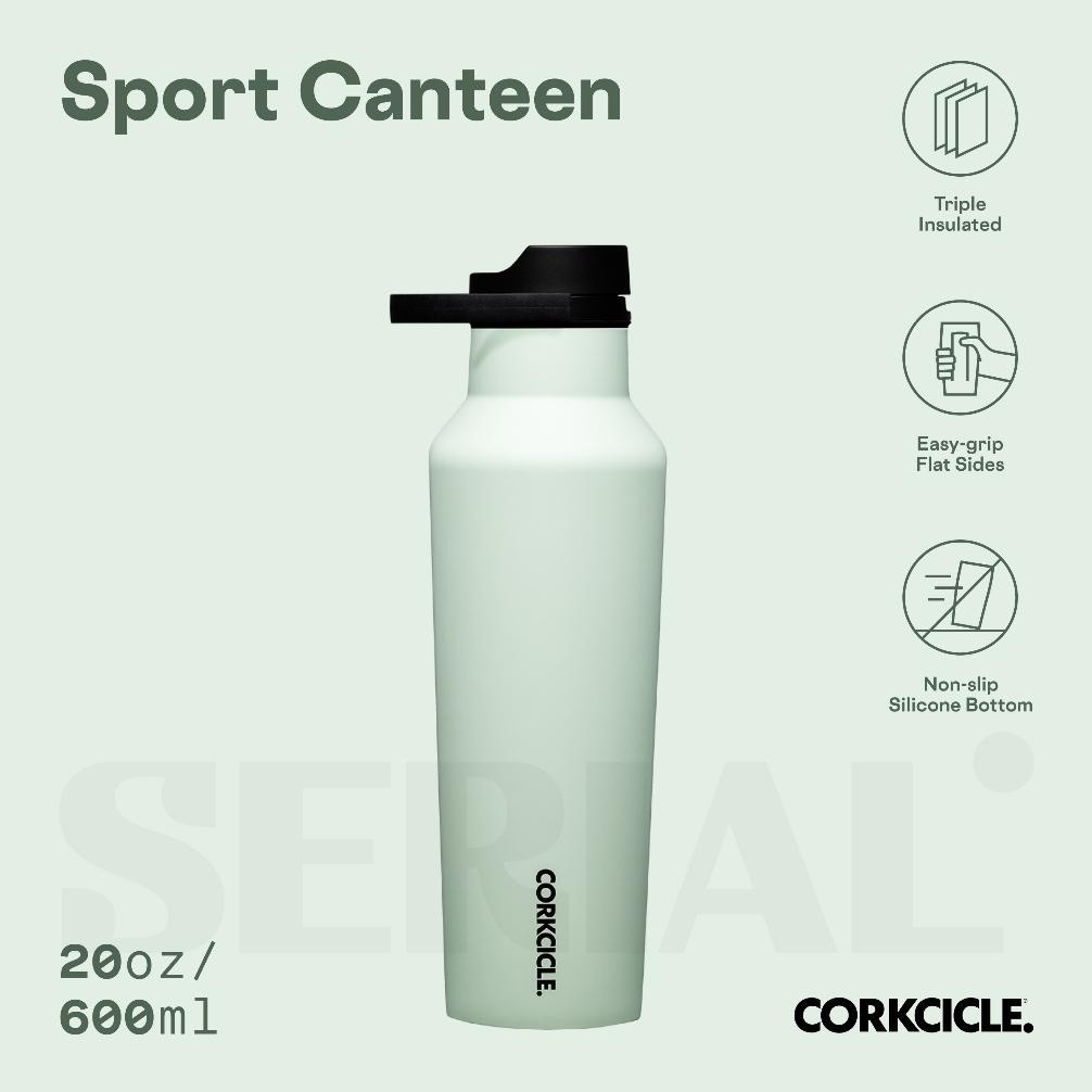 PANSTARZ - CORKCICLE SPORT CANTEEN 20OZ - SAGE MIST