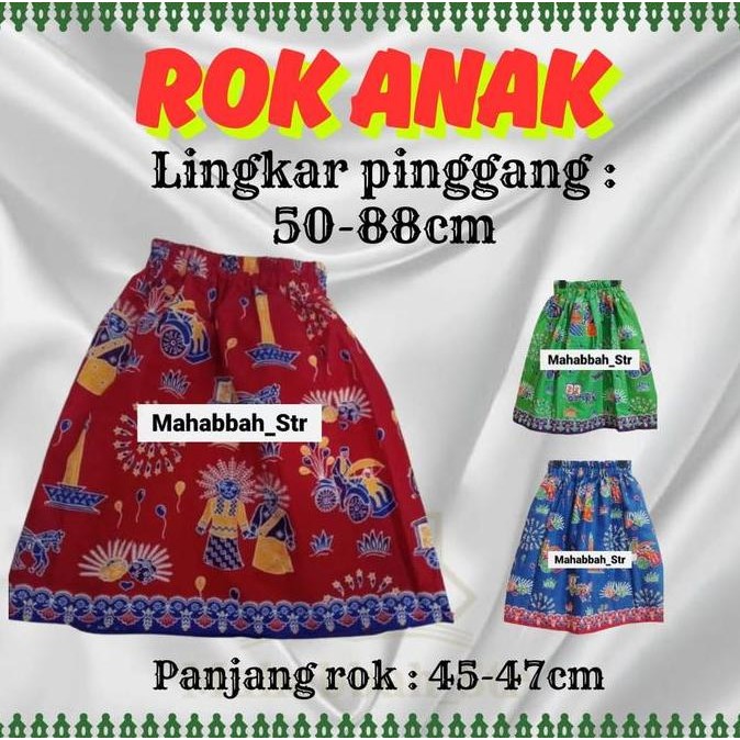 Rok Anak Motif Batik Ondel  Ondel Rok Betawi
