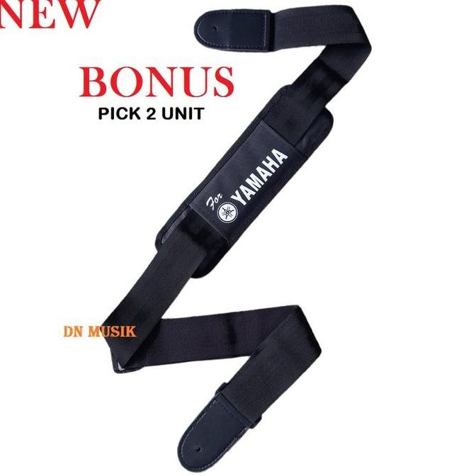 STRAP GITAR AKUSTIK STRINGS YAMAHA ( satu unit) ASLI