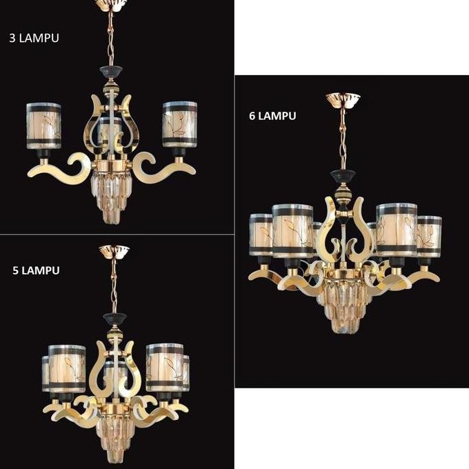 FL 1581 LAMPU GANTUNG KRISTAL MINIMALIS MODERN RUANG TAMU HIAS Murah