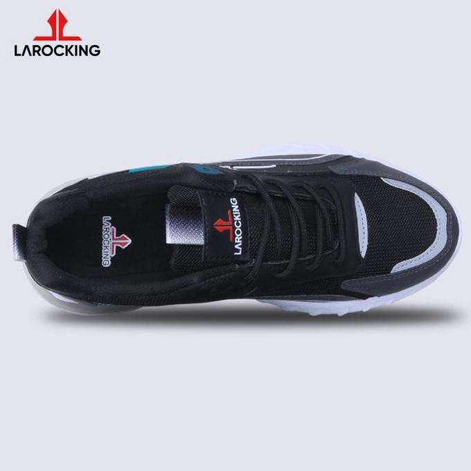 Larocking - Glynt Hitam  Abu | Sepatu Sneakers Casual Gym