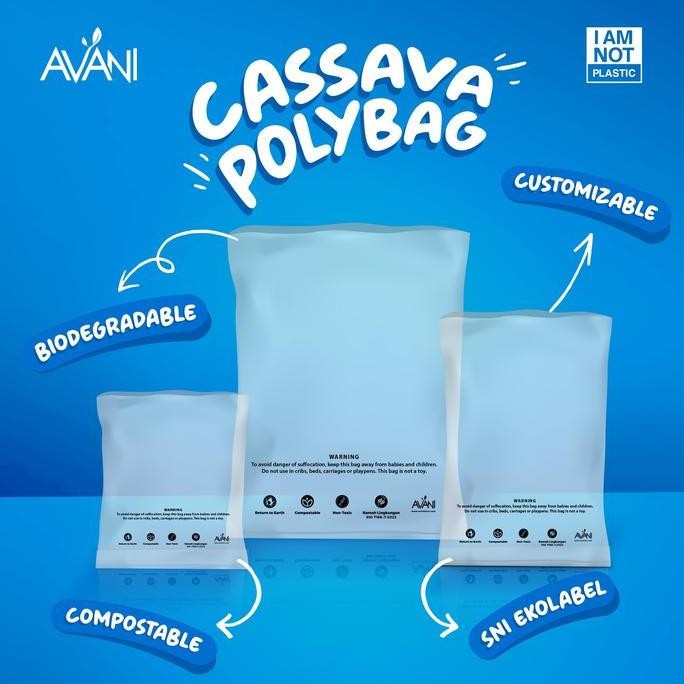 Polybag Cassava Large - Kantong Polymailer Ramah Lingkungan