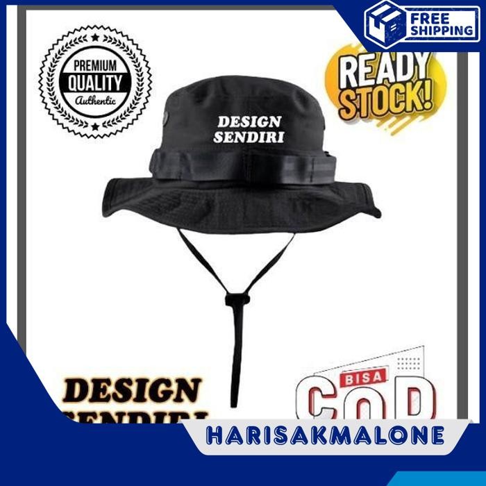 BERKUALITAS TOPI RIMBA GUNUNG OUTDOOR SABLON POLOS CUSTOM INDONESIA PRIA WANITA KEREN KATA LUCU ANAK