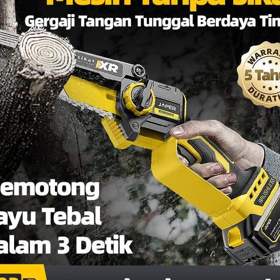 Codjaper Mesin Chainsaw Cordless Gergaji Gergaji Rantai Elektrik Mini Gergaji Listrik Senso Bormini