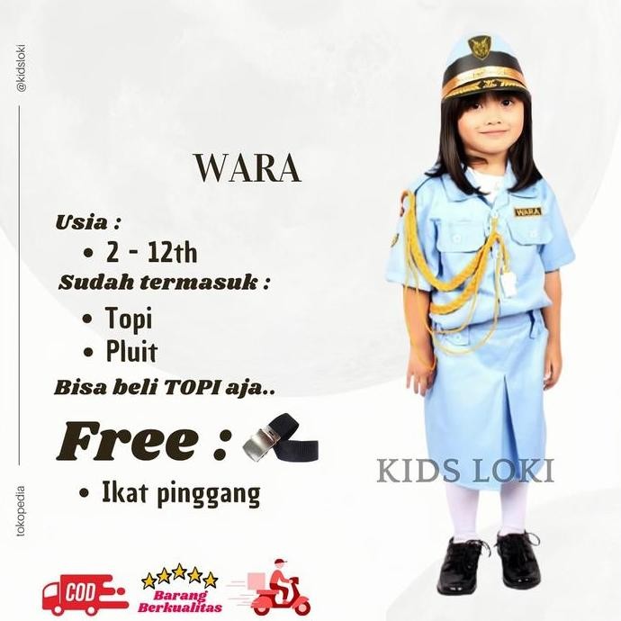 Baju Profesi Anak Seragam Tni Au Wanita Anak Baju Karnafal Kostum Anak